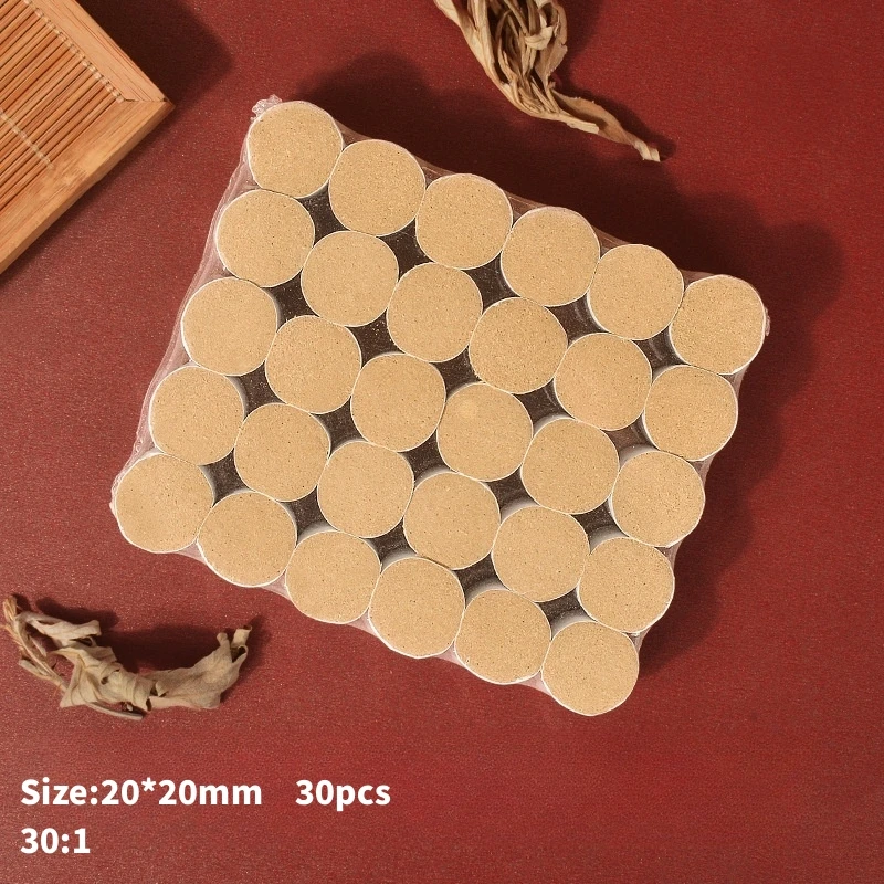 30 1 20*20mm Replacement Loading Small Size Moxa Pillar Moxibustion Smokeless Moxa Cone on Moxa Herbal Medicine