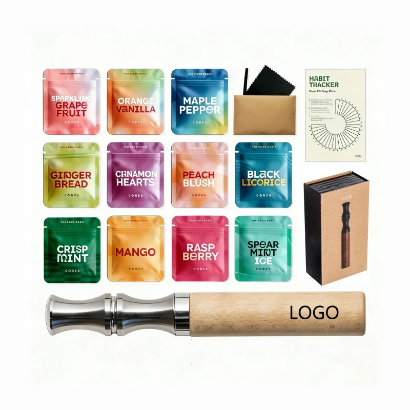 Calming Stress Reducing Aromatherapy Wooden Stainless Steel Quit Smoking Stick Smokeless Inhaler Flavored Air Device