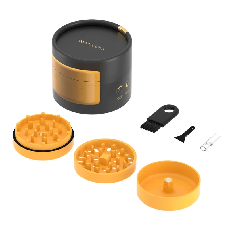 Cigar Accessories Aluminum Alloy Tobacco Grinder Aluminium Tobacco Grinder Ceramic Herb Grinder