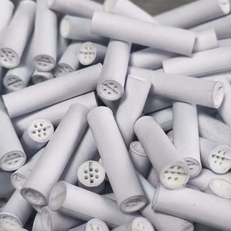 Classic Healthy Rolling Paper for Tips Filter 6mm Coconut Charcoal Core Ceramic Smoke Pipe Accessories Custom Logo