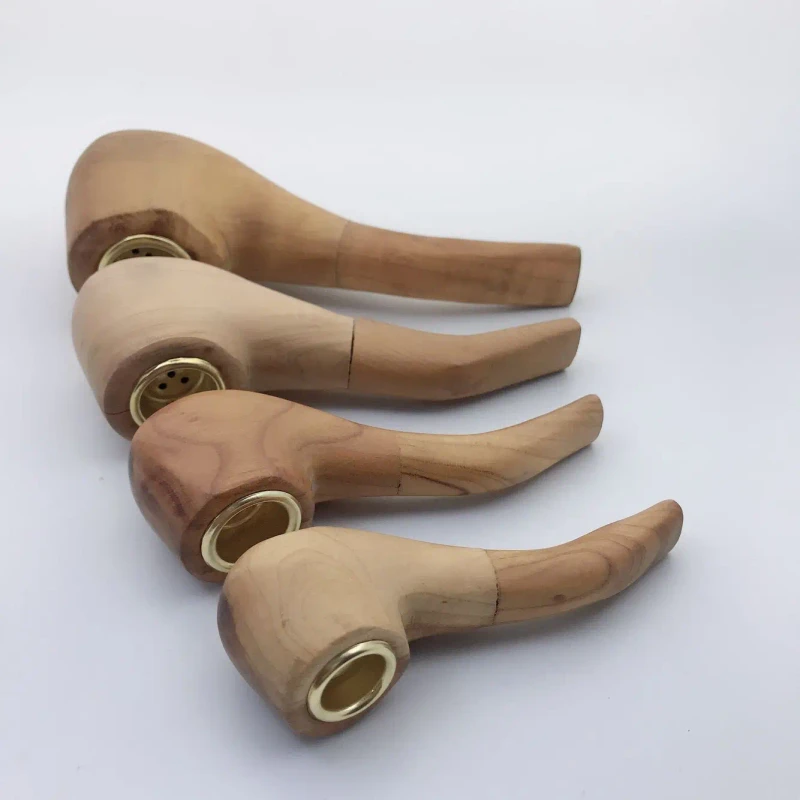 Classical Style Natural Wood Tobacco Pipe Rosewood Smoking Pipe With Filter