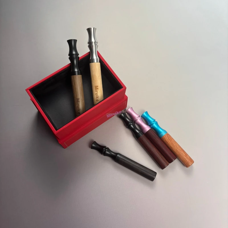 Custom Quit Smoking Wood & Rubber & Plastic Inhaler Stick for Essential Oil Smokeless Aromatherapy Diffuser Air Flavored Device