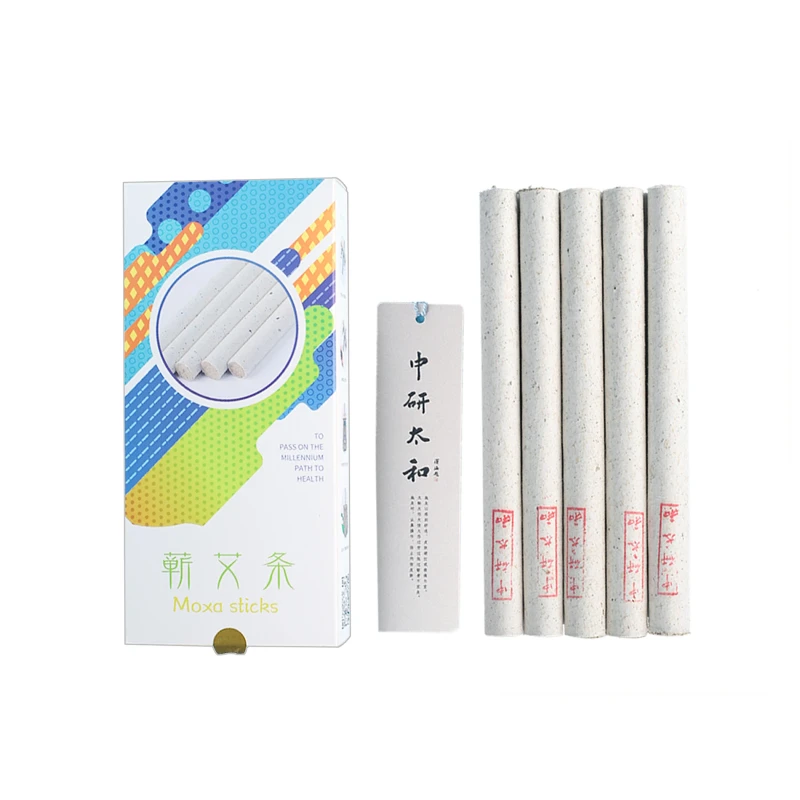 Different Type Wormwood Strip Chinese Micro Smoke Smokeless Roll Moxibustion Massage Stick