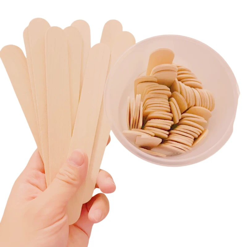 Disposable Wood Tongue Depressor Sticks Custom Size Available for Medical Beauty and Handicraft Industry Use