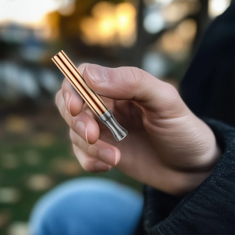 Durable Smokeless Inhaler Flavored air Device Reusable Stainless Steel Quit Smoking Stick