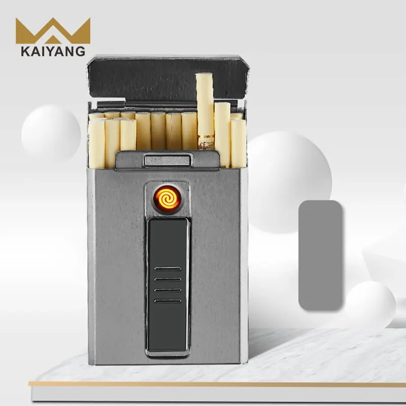 Elegant Windproof and Moisture proof Lady's Cigarette Case with 20 Slim Cigarettes