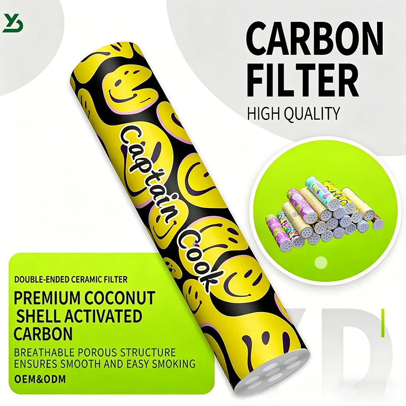 Factory Direct Sale 5 6 7 8mm Ceramic Cigarette Filter Cores Hand rolled Cigarette Special Filter Tips