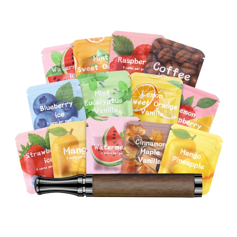 Fashion Relief Anxiety Stress Safer Alternative Mint Herbal Tea Bliss Quit Smoking Smokeless Cigarette Inhaler Pendant Necklace
