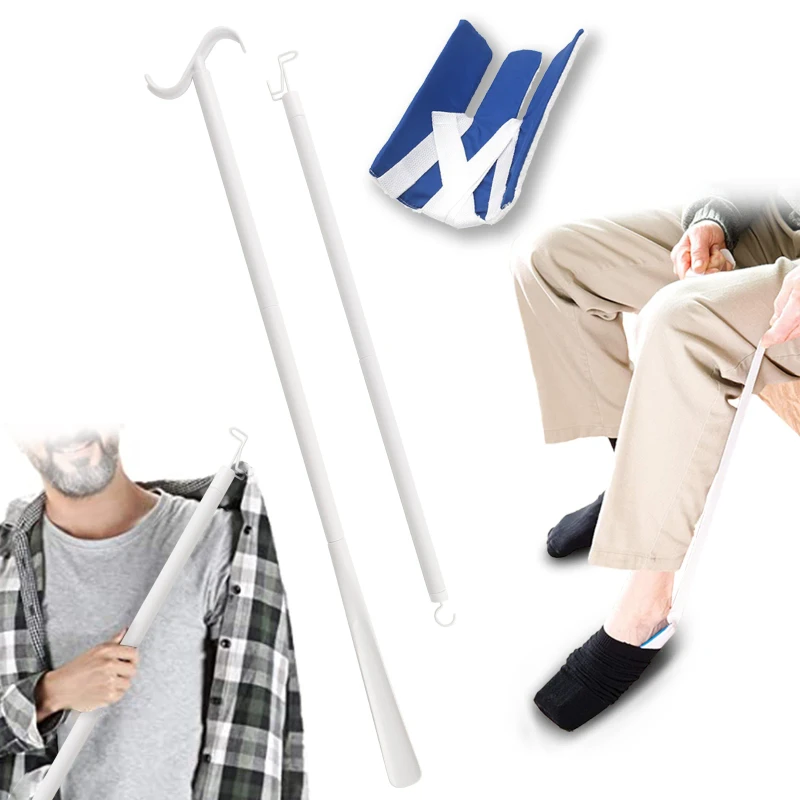 Gaixie OEM Sock Aid Kit Shoehorn Sock Helper Assist Device for Elderly Pregnant No Bending Dressing Stick Put on and Take off