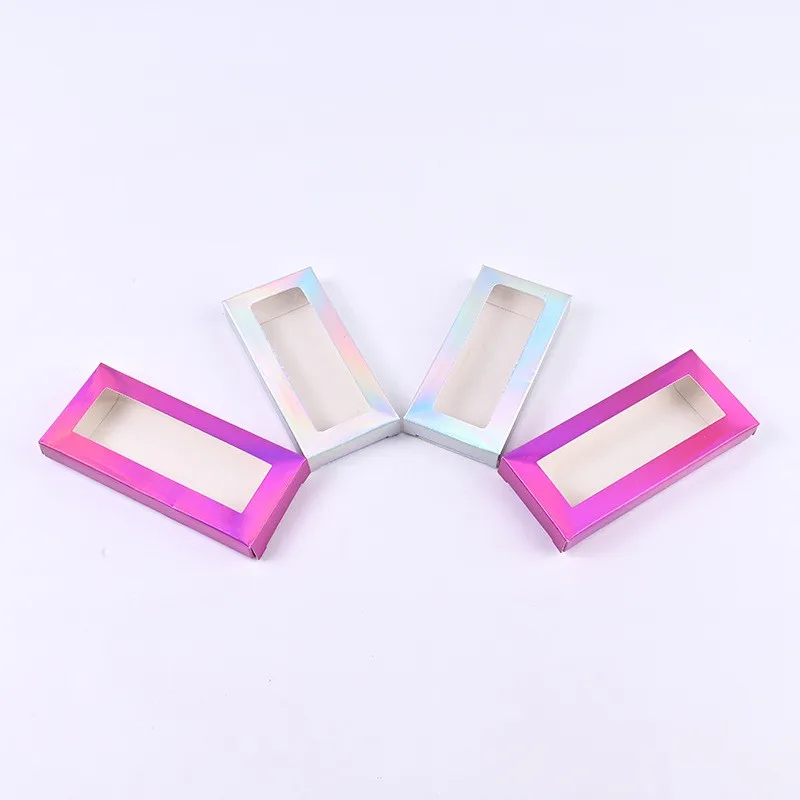 Luxury Cosmetic Paper Boxes Stocked Colored Nail Board Packaging Cardstock for Food Wigs Embossing Printing