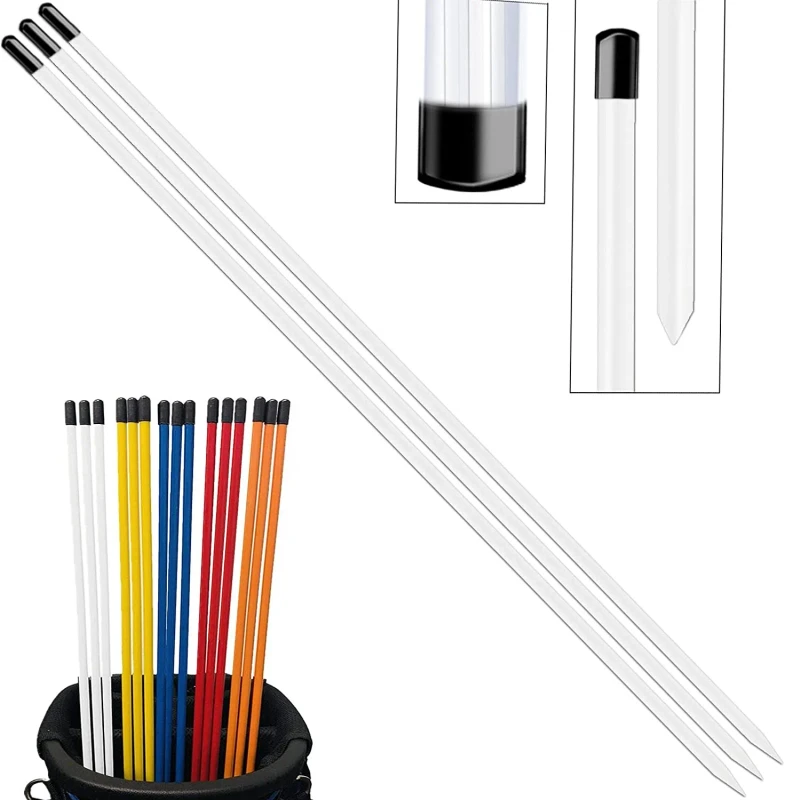 Manufacture Golf Alignment Stick Training Rods 3 Pack Practice Aid for Aiming Putting Swing Trainer Posture Corrector