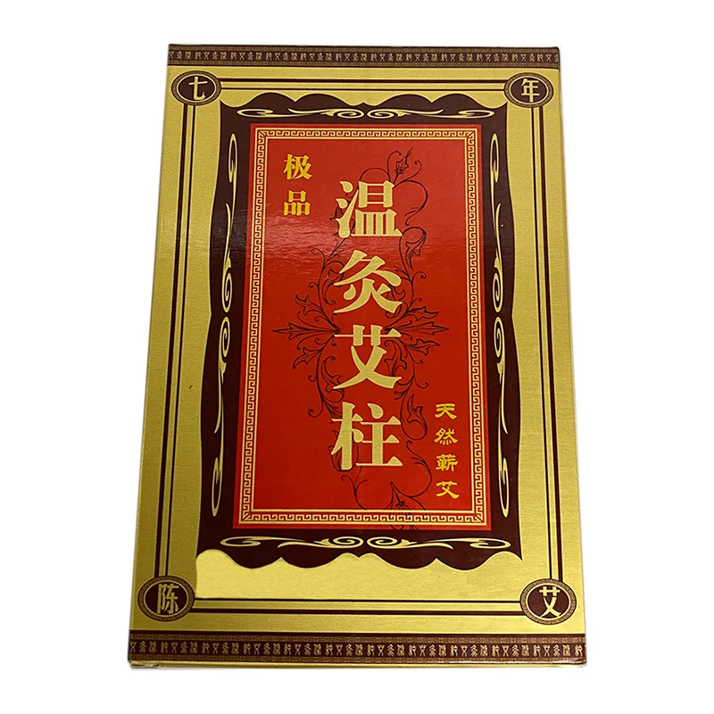 Mugwort Chinese Traditional Medicine Moxibustion Therapy 54cones Herbal Moxa Stick Moxa Roll Moxa Cone