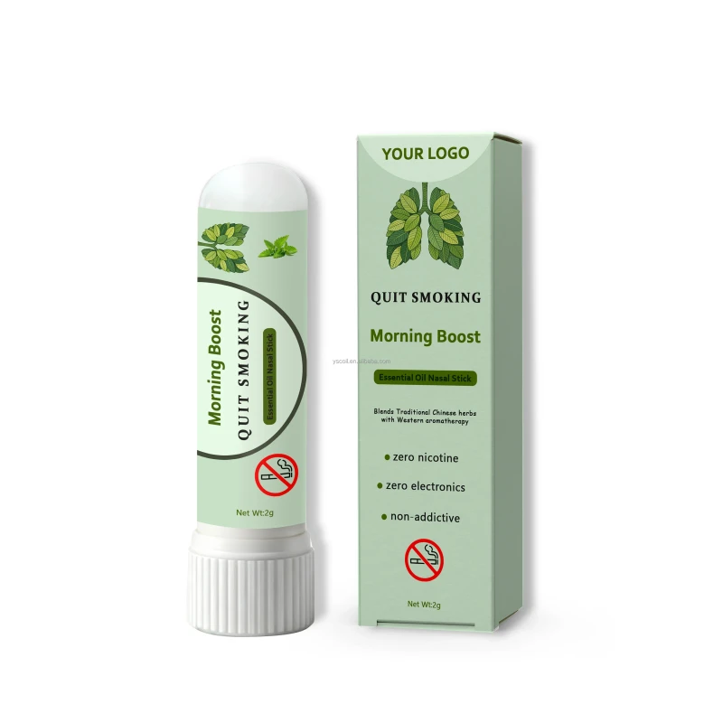 Nasal Inhaler Stick Healthy Harmless Smoking Cessation Sticks Effective Smoking Quit Stick Gift Private Logo & Packing Box