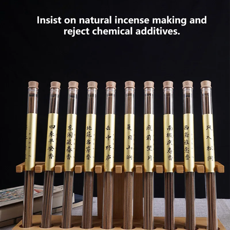Natural Botanical Incense Sticks 21cm Chinese Prayer Meditation Incense for Buddhist Offering Home Aromatherapy