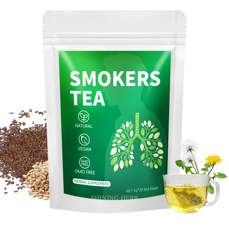 Natural Lung Cleanse Tea Bags for Smokers Herbal Smoking Detox Tea 100% Natural Herbs