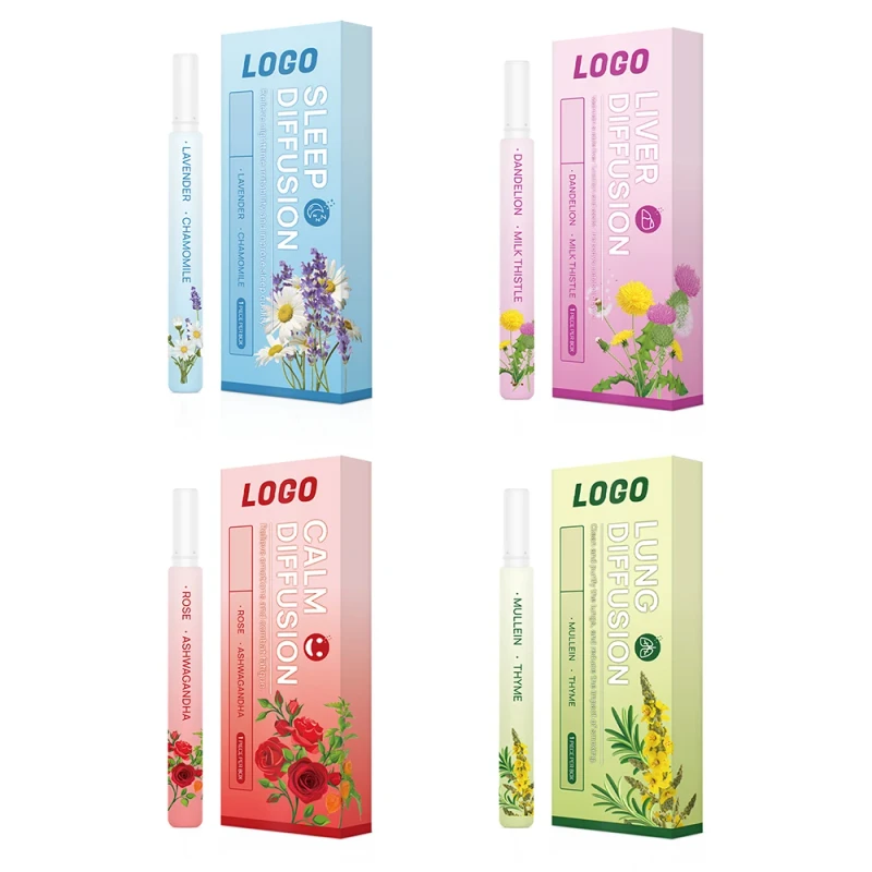 OEM Chewable Breath Sticks with Essential Oils 15g Plastic Breathers for Quitting Vaping Natural Focus Aid