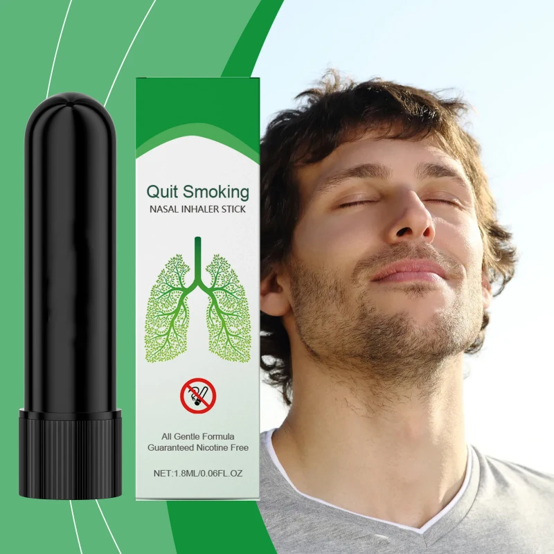 OEM Chinese Herbal Quit Smoking Nasal Inhaler Stick Gentle Formula Fresh Scent Assist Smoking Cessation Care Products