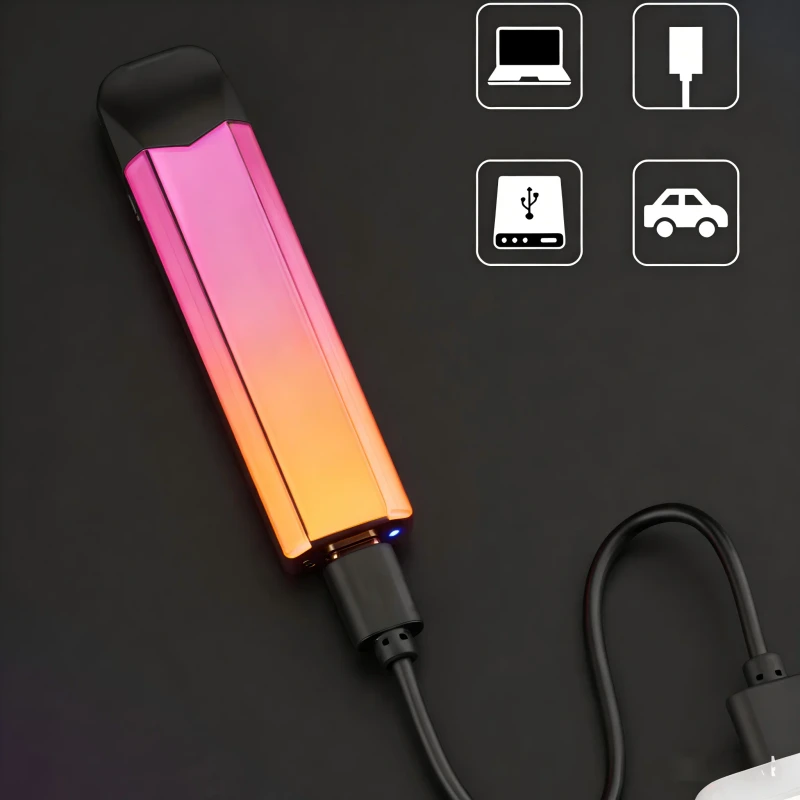 OEM ODM Smoke Supplies Electric USB Lighter Empty Disposable Smoke Smoking Accessories Cigarette Lighters