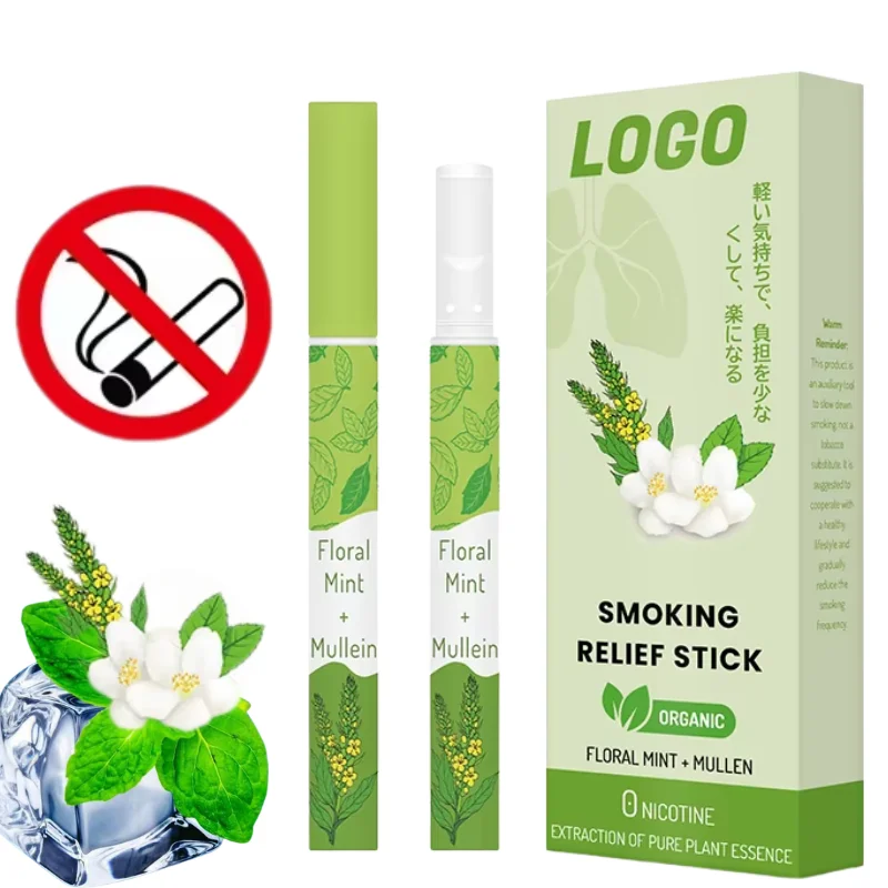 OEM Quit Smoking Nasal Inhaler Stick Gentle Formula Fresh Scent Assist Smoking Cessation Care Products Quit Smoking Inhaler