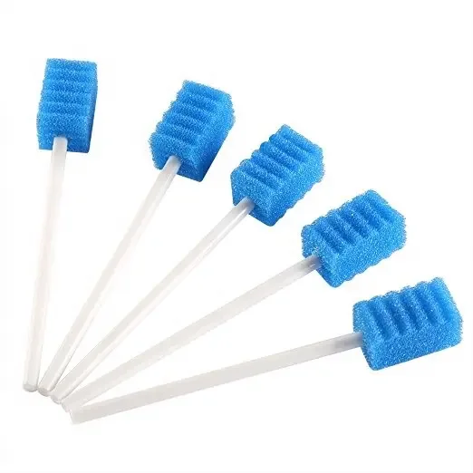Oral Care Sponge Sticks Disposable Tooth Swabs Elderly Care Bedridden Patient Care Gentle Cleaning