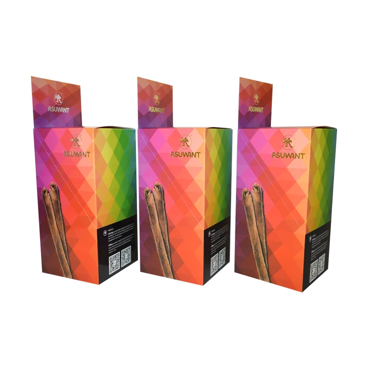 Perforated Line Tear Away Lollipop Display Boxes Pop up Display Gummies Cigar Boxes Sales Unit Package Paper Boxes