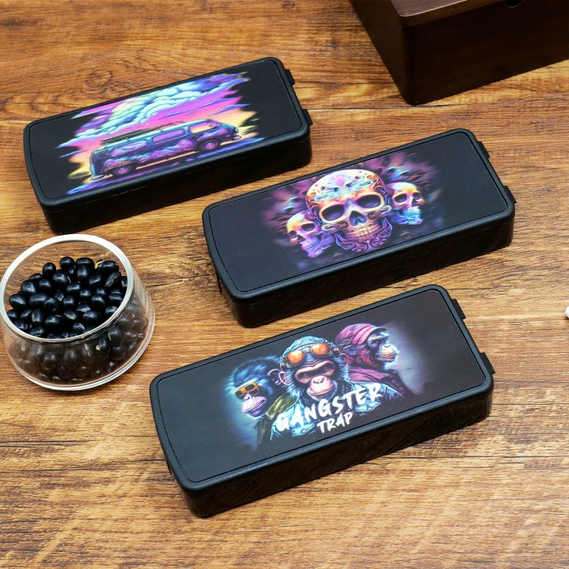 Plastic Cigarette Storage Box Detachable Portable Accessories Storage 3D Customized Logo Cigarette Case Pre roll Herb