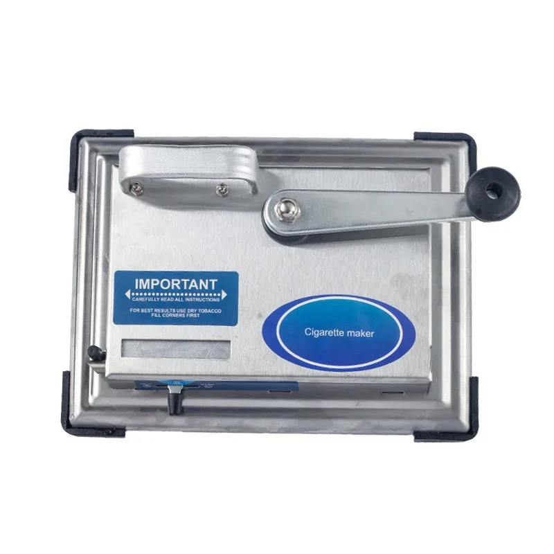 Portable Smoking Accessories Stainless Steel Manual Tobacco Cigarette Rolling Machine Cigarettes Maker for 8mm Tube