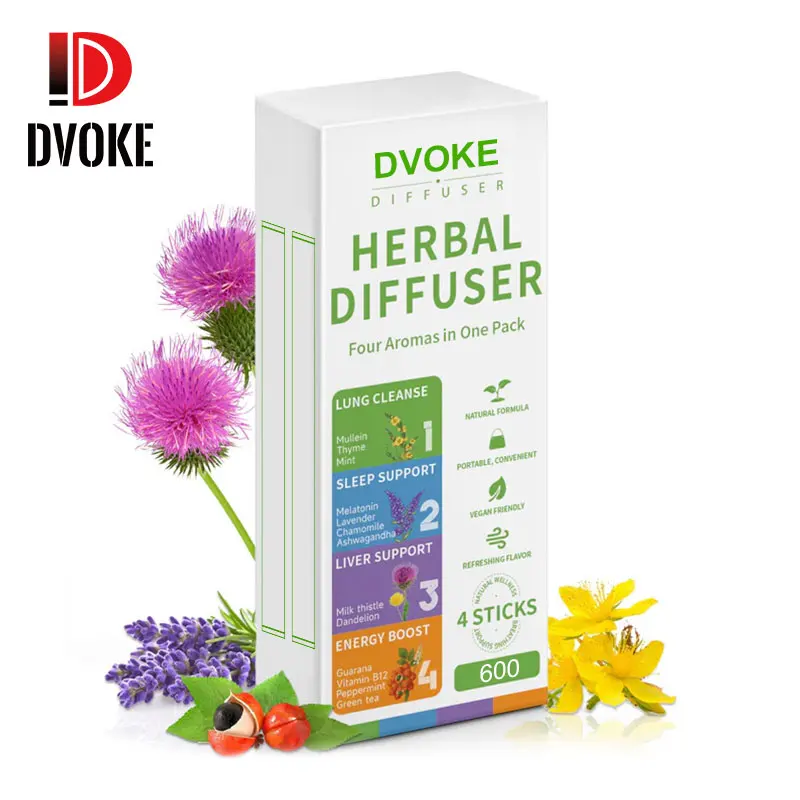 Quit Smoking Inhaler Natural Fresh Scent Lavender Herbal Diffuser Stick Relax Support for Calm