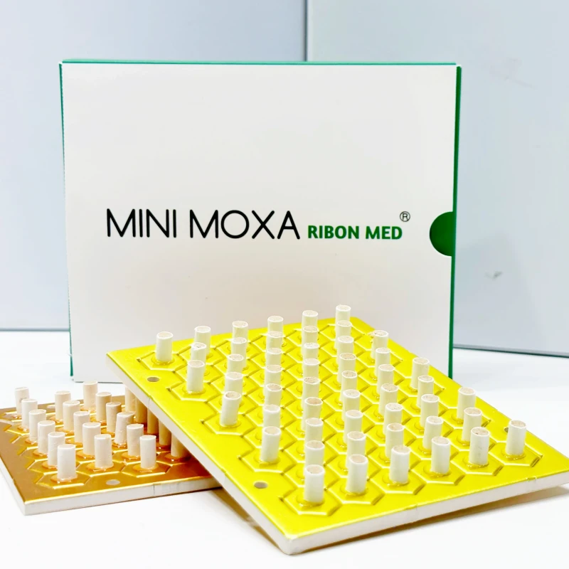 Self-stick Chinese Traditional Mini Moxa Sticks Mild Heat With Light Smoke Easy Operate Moxibustion Heat for Body Therapy