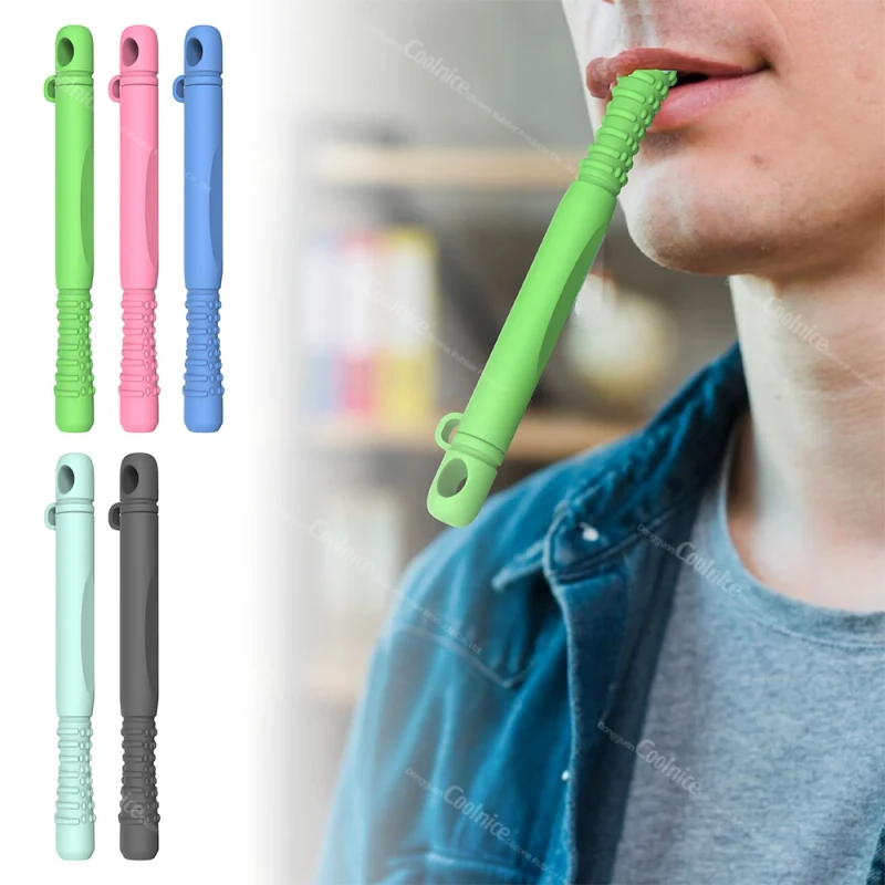 Silicone Chewable Essential Oil Breath Stick Quit Smoking Chew Sticks Travel Friendly