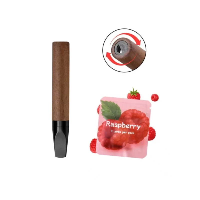 Smoke Cessation Gift Vaporless Wooden Portable Instant Stress Anxiety Relief Aromatherapy Jewelry Mediation Nasal Inhaler Stick