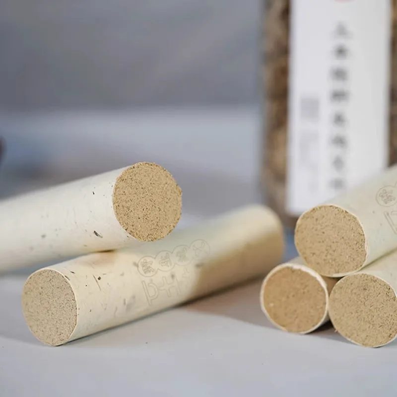 Smokeless Moxa Rolls Pure Moxibustion Sticks Handmade Wild Wormwood Smoked Moxibustion Strips Wormwood Columns