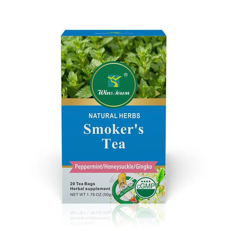 Smokers Tea Smoking Teabag Private Label Chinese Herbal Detox Flavor Tea Herbal Extract Lungs Cleansing Quit Smoking Tea