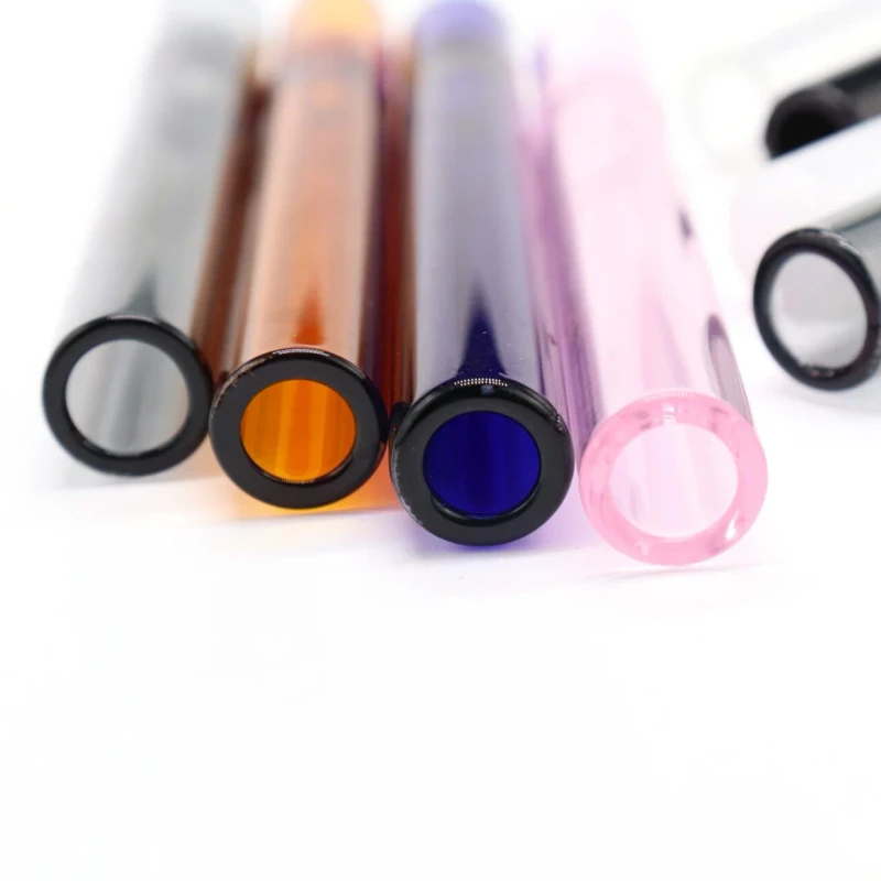 Smoking Accessory Clear Custom Color Long Style Glass Filter Smoking Rolling Mouthpiece Tip