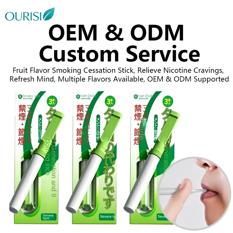 Smoking Cessation Alternative Smoke Stick Mint Inhaler Mint Flavored Substitute Aid Quit Smoking Anti Aging 6 Month