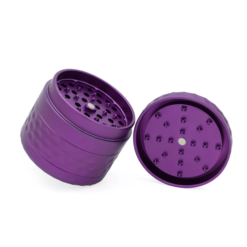 Strong Magnet Cross Teeth Herb Grinder Premium Metal Custom Logo Tobacco Grinder OEM Aluminum Grinder for Smoking Accessories