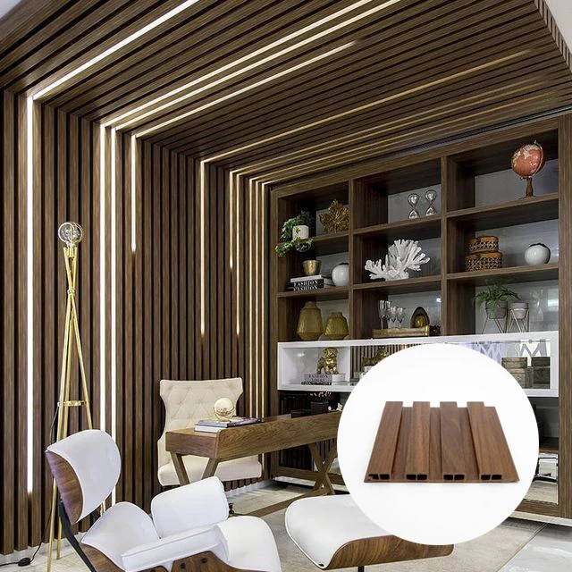WPC Waterproof Fireproof Modern Interior Wall Panel for Commerce Household Use Large Size Peel Stick 3D Stone Effect Easy